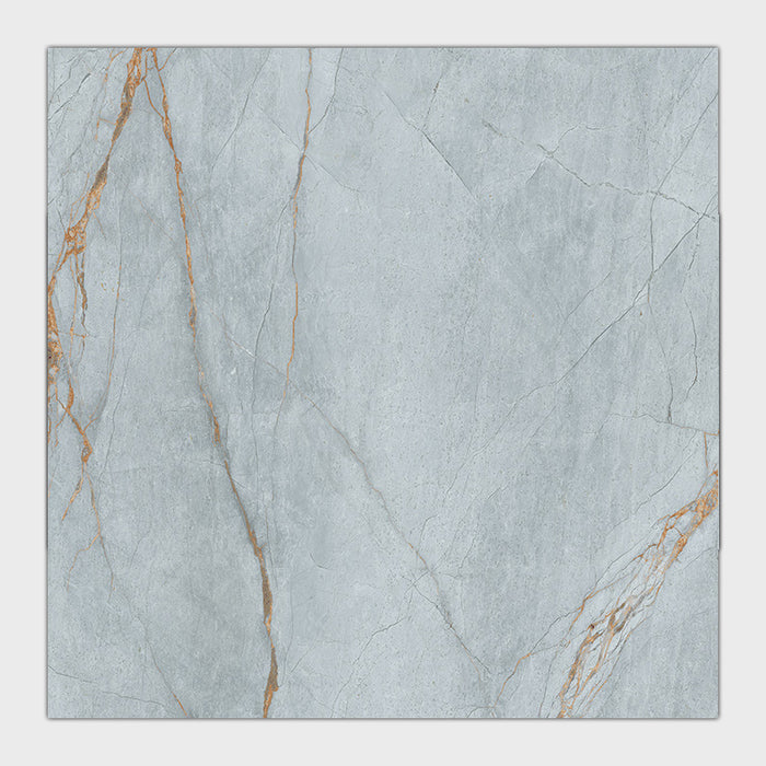 Noble Stone Marble Look Porcelain Tiles | 3D Carved Technology in Blue, 3D Natural finish