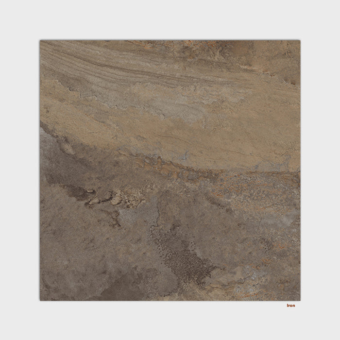 Cometal Slate Look Italian Porcelain Floor and Wall Tile in Iron, Matt finish