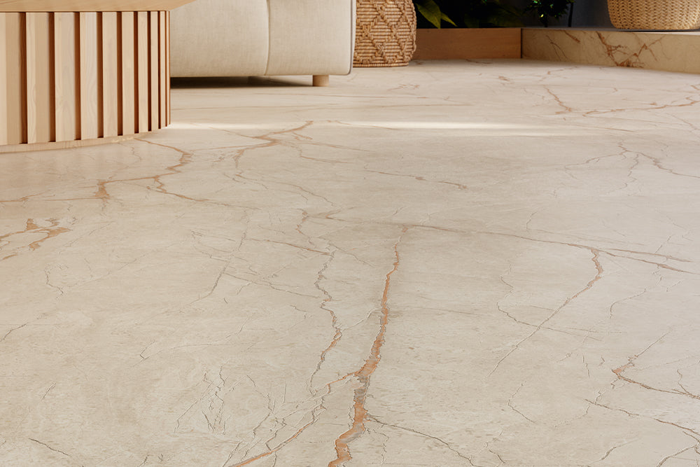 Noble Stone Marble Look Porcelain Tiles | 3D Carved Technology in Blue & Canela, 3D Natural finish