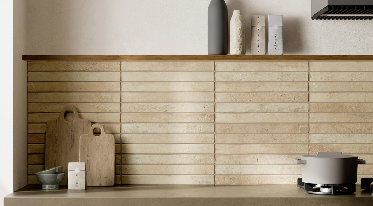 Italian Subway Tile Nolita Series 48x450 mm in Brown, Charcoal, Cotto, Mud, Multicolor, Napa, Pearl, Sand, Silver, Smoke, Sunset & White, Matt finish