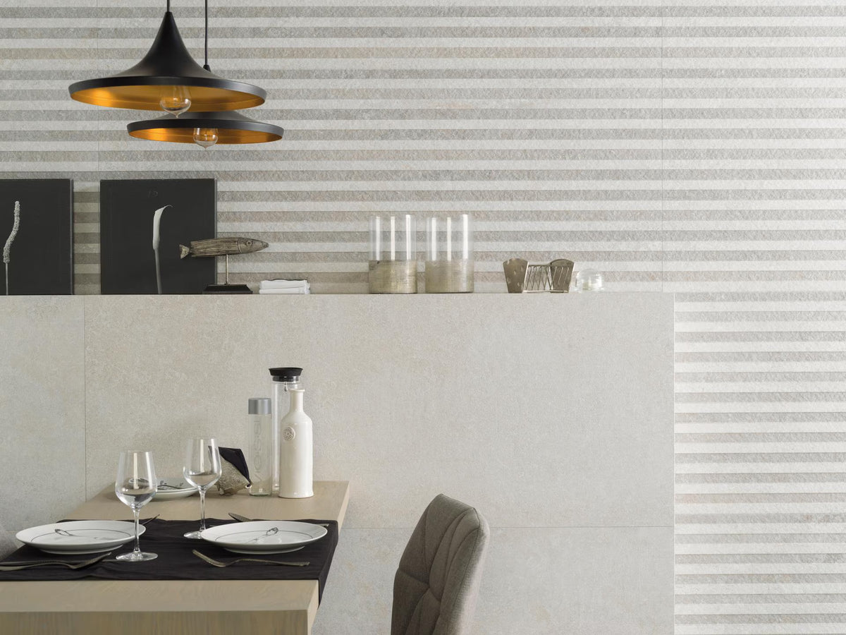 Porcelanosa Liston Hannover Bone Topo Stone Effect Wall Tile 596x1500 – 3D / Texture finish