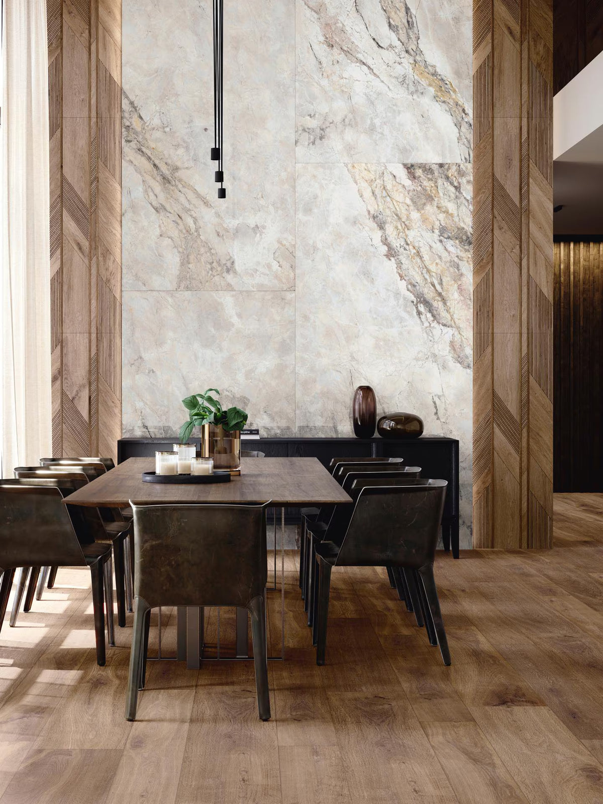 Porcelanosa Gent Roble Wood Effect Wall Tile 596×1500 – 3D / Texture finish