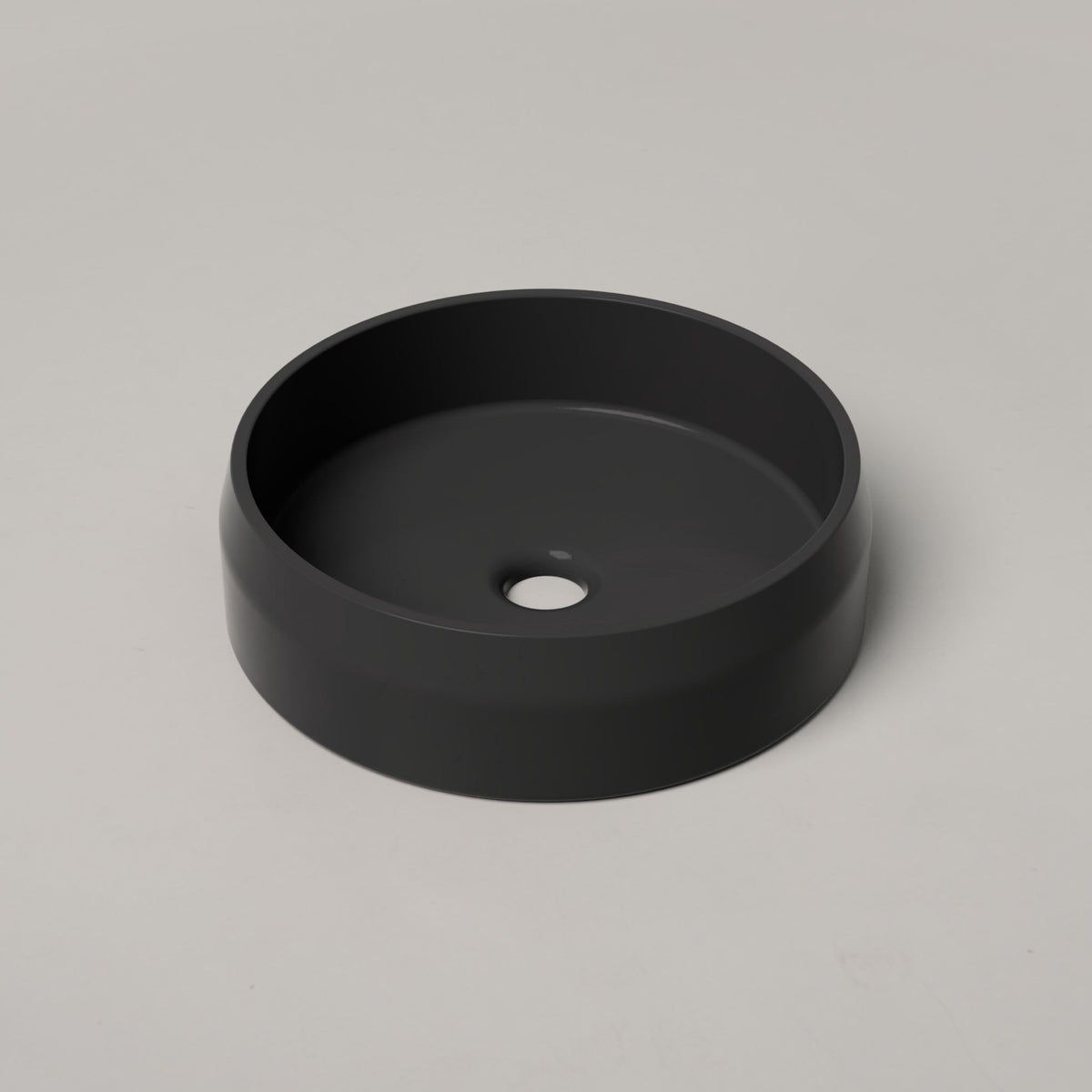 Nood Co Prism Circle Concrete Basin in Charcoal | Nood Co