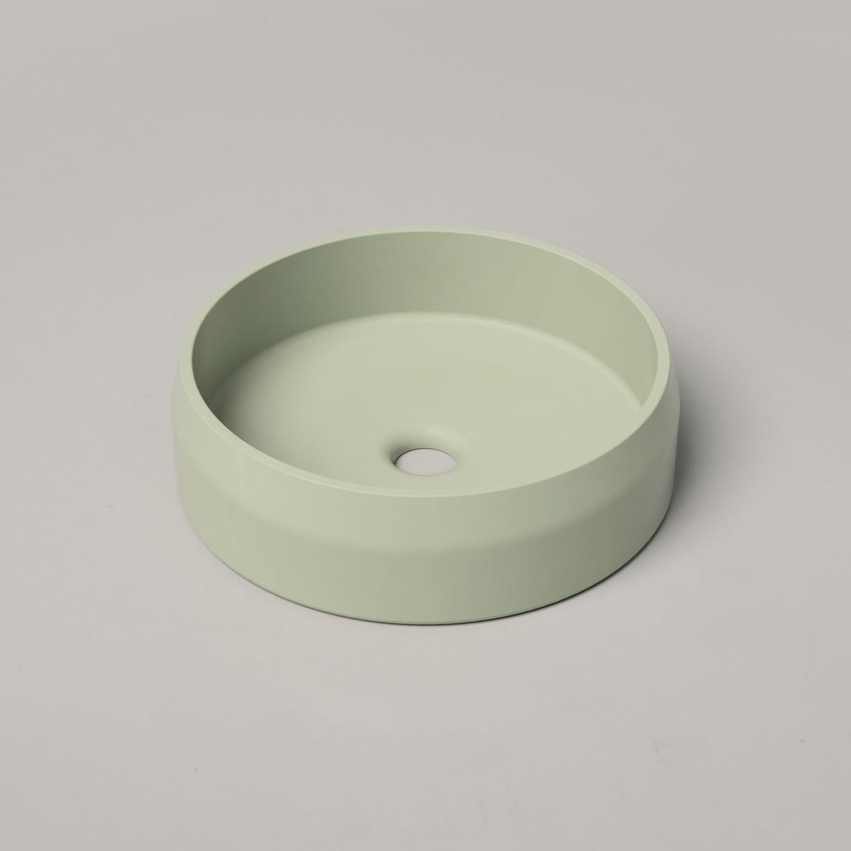 Nood Co Prism Circle Concrete Basin in Mint | Nood Co
