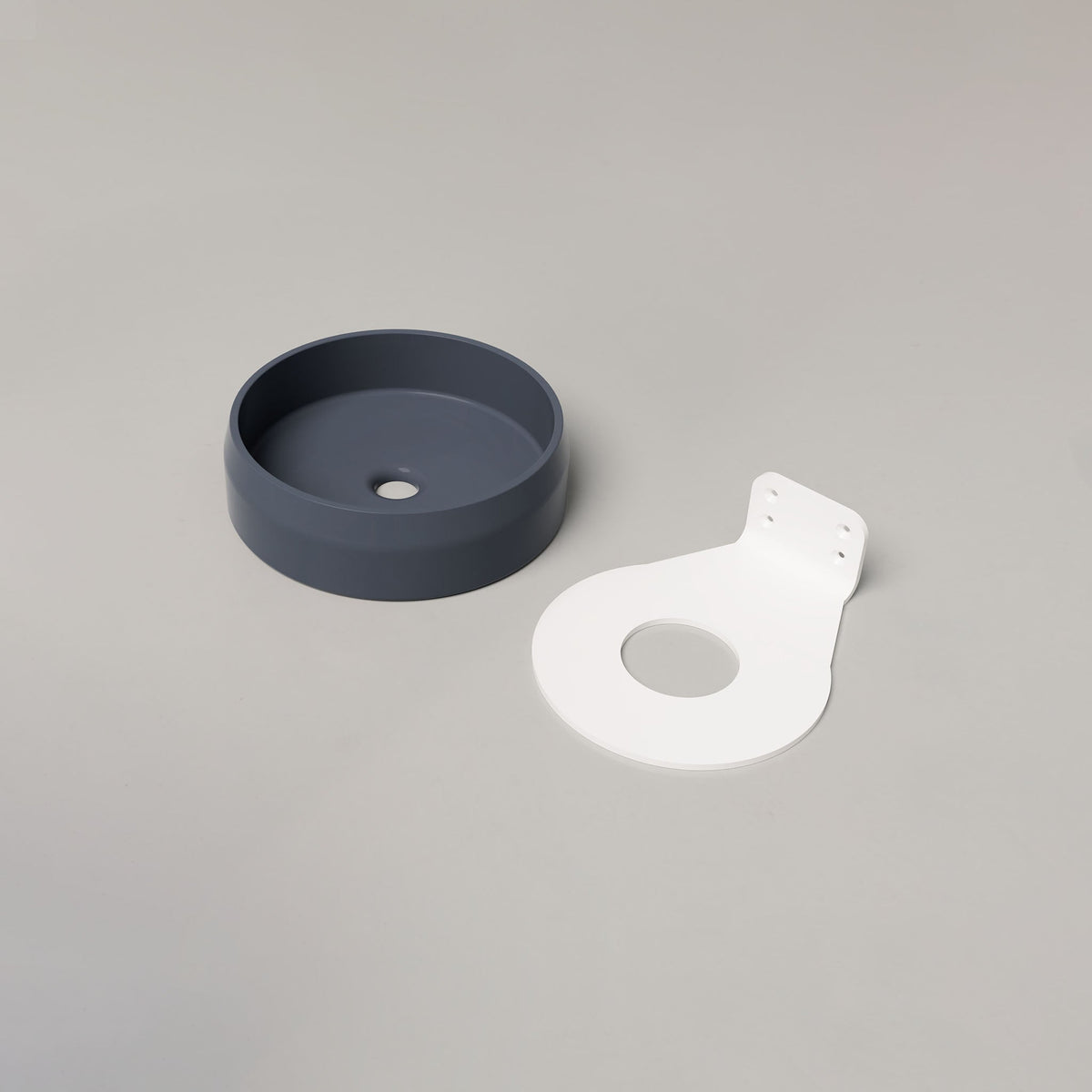 Nood Co Prism Circle Concrete Basin in Copan Blue | Nood Co
