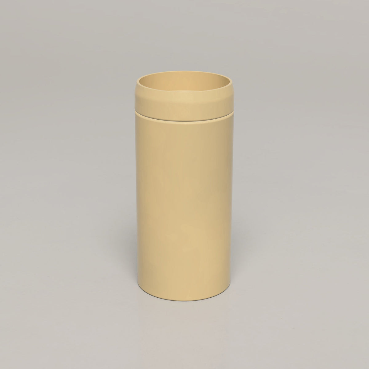 Nood Co Cylinder Prism Circle Concrete Basin in Custard | Nood Co
