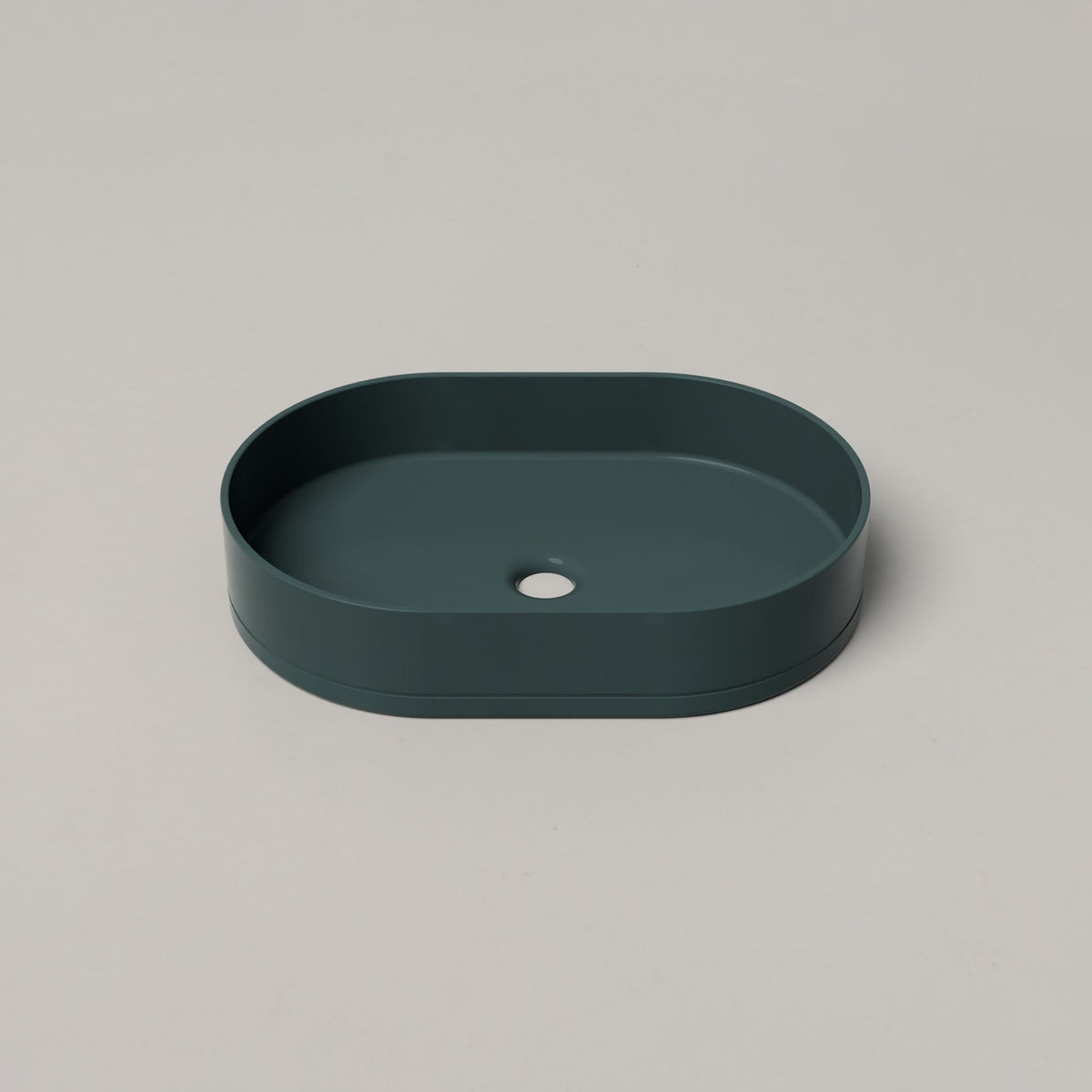 Nood Co Pill Concrete Basin in Teal | Nood Co
