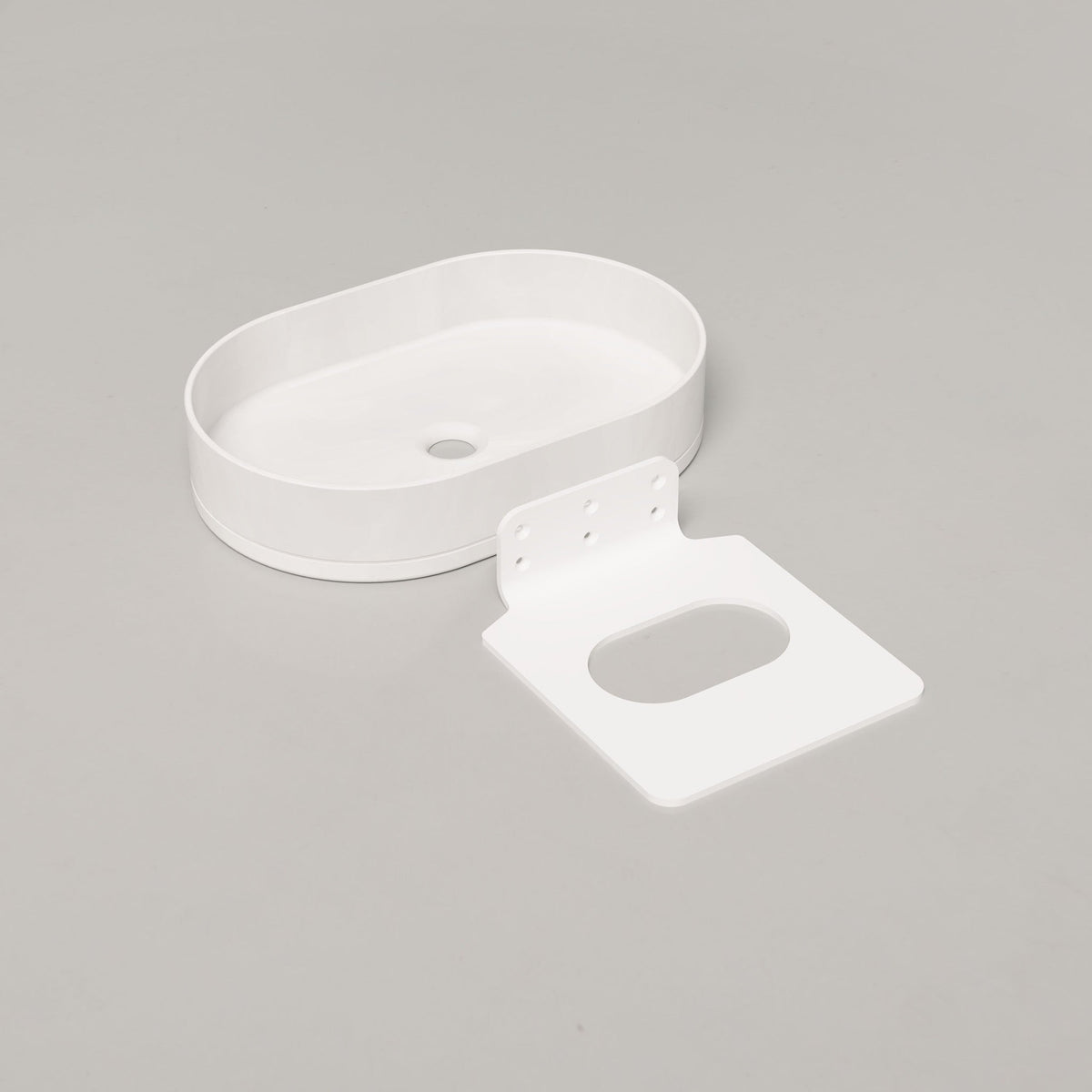 Nood Co Pill Concrete Basin in Ivory | Nood Co