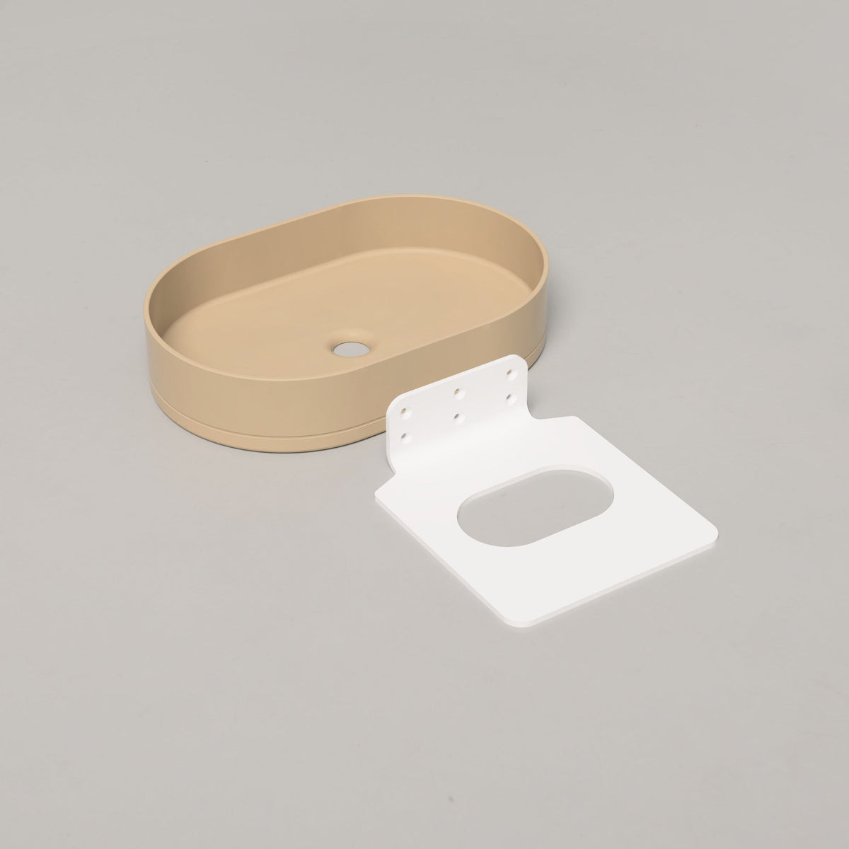 Nood Co Pill Concrete Basin in Sand | Nood Co