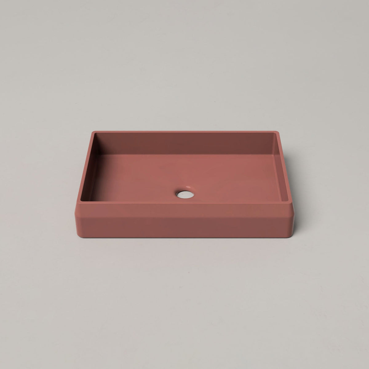 Nood Co Prism Rectangle Concrete Basin in Musk | Nood Co