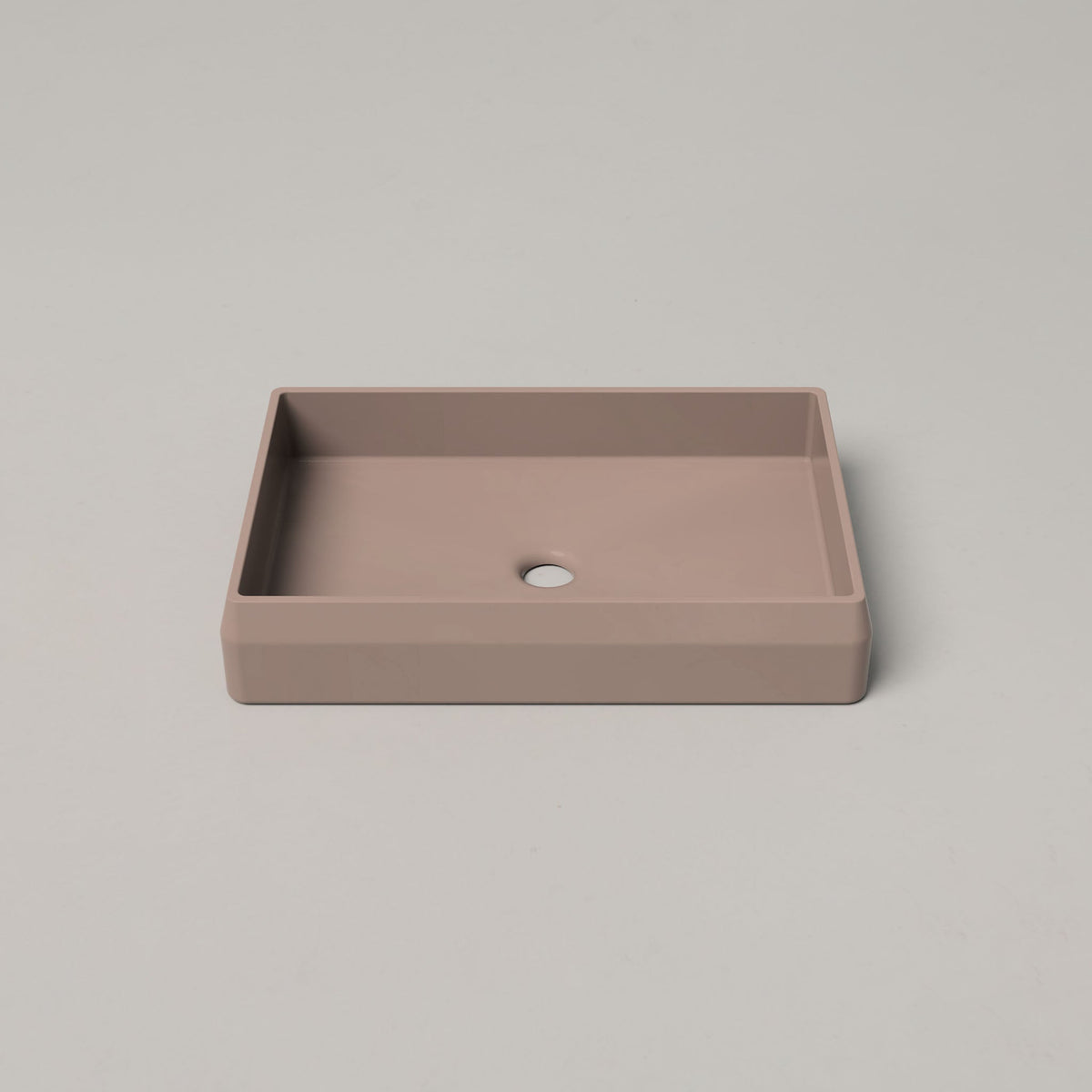 Nood Co Prism Rectangle Concrete Basin in Paperbark | Nood Co