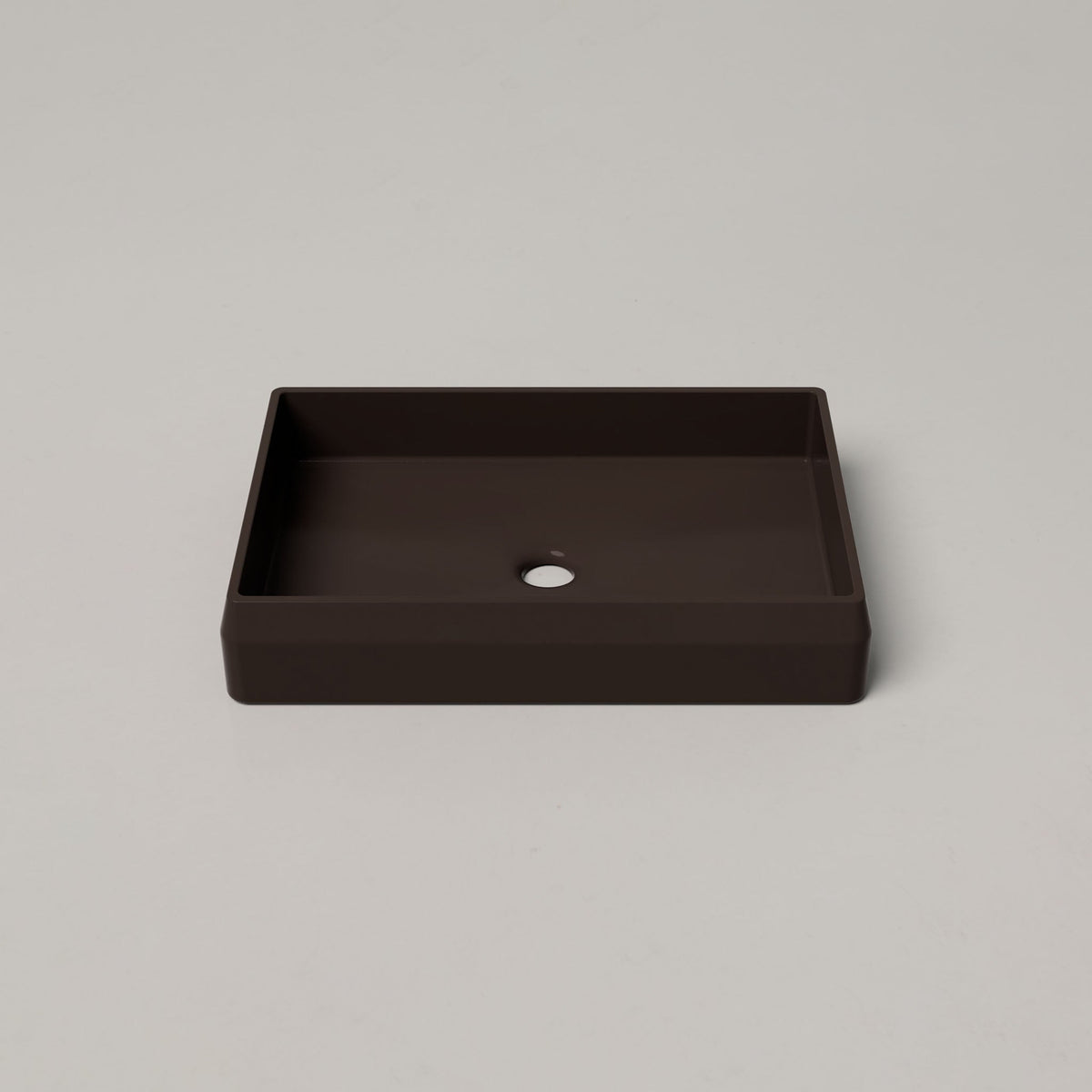 Nood Co Prism Rectangle Concrete Basin in Slate | Nood Co