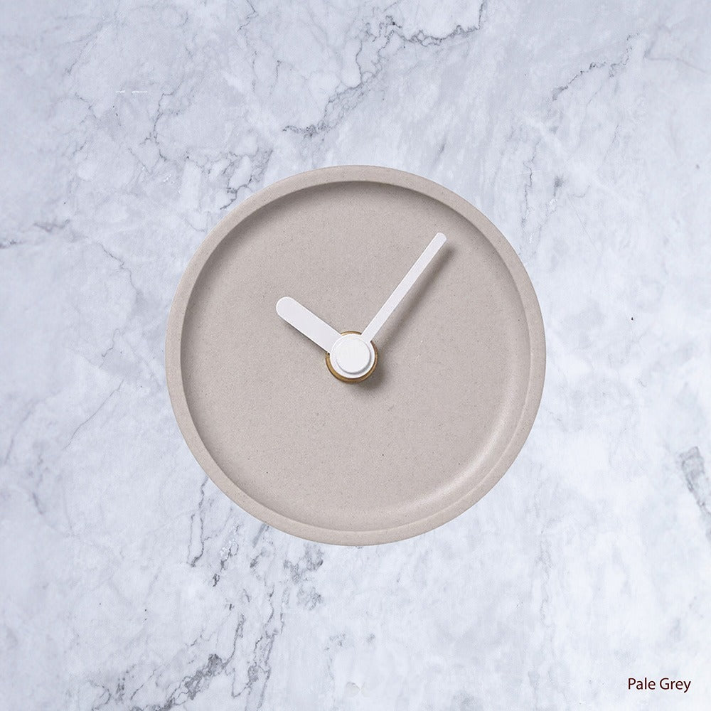 Kanto Japanese Crafted Small Clock in Pale Grey