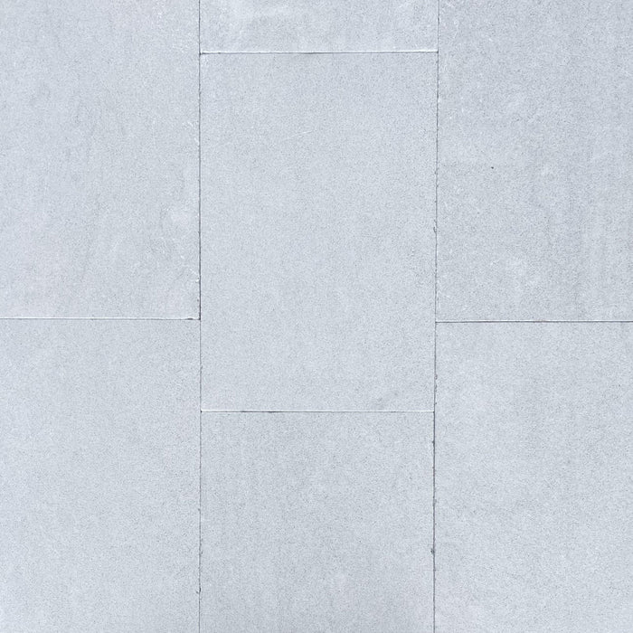 Pearl Grey Tumbled and Sandblasted Marble Tile