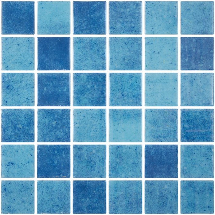 Penta Mosaic Tile Series in Bluewave, Gloss finish
