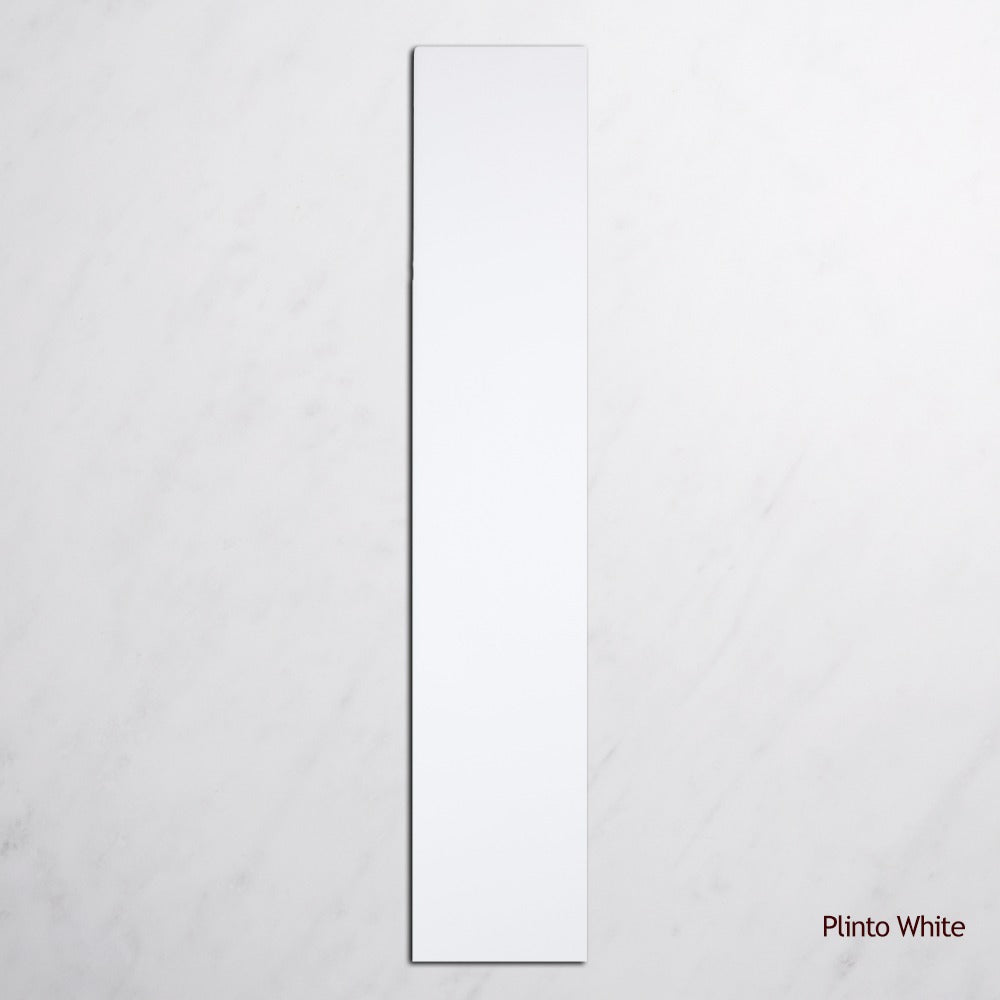 Plinto Spanish Feature Wall Tile 107 x 542 mm in White, Matt finish