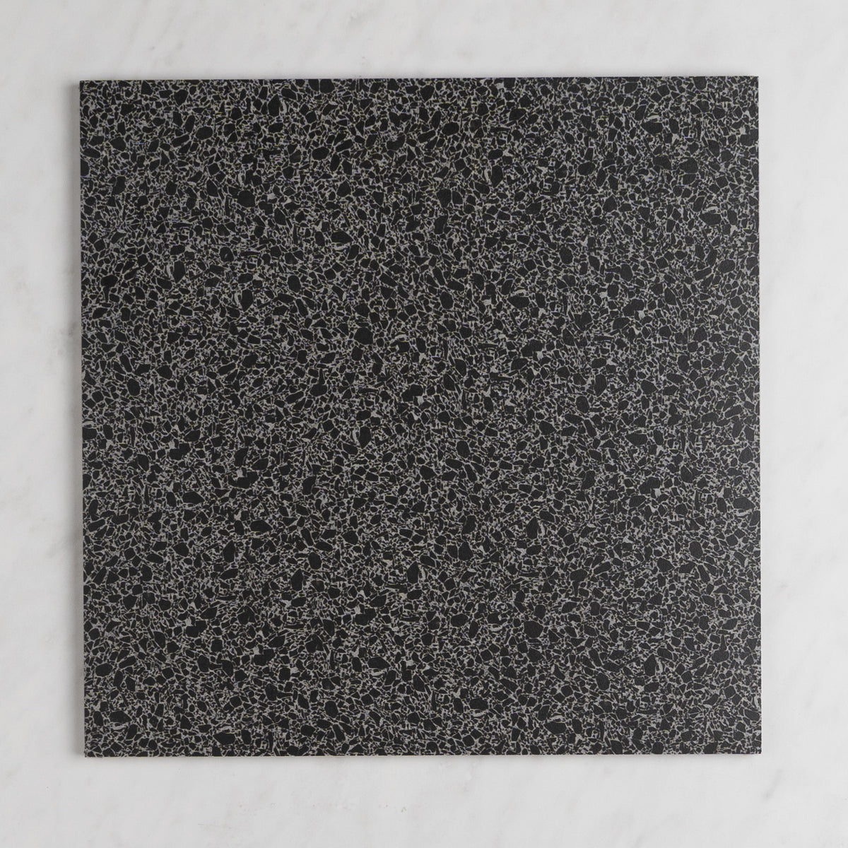 Portland Terrazzo Look Floor and Wall Tile in Charcoal, Matt finish