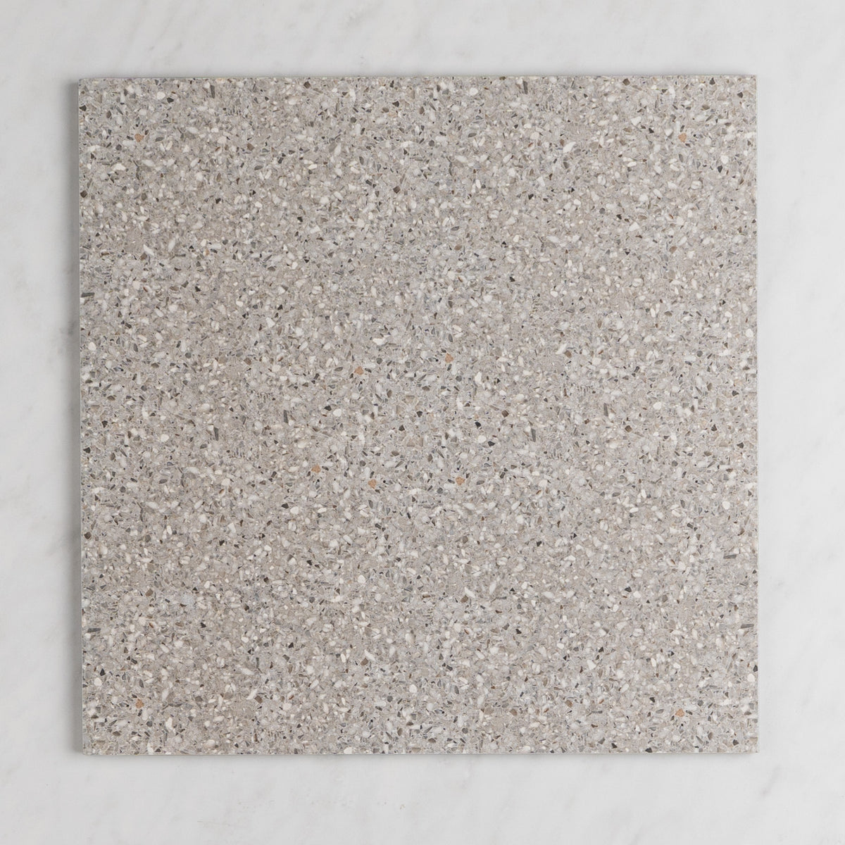 Portland Terrazzo Look Floor and Wall Tile in Grey, Matt finish