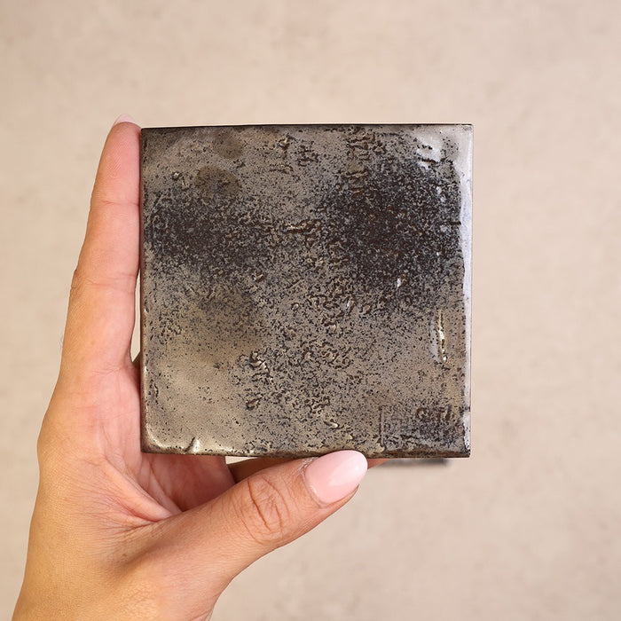 Regia Series Japanese Tile in Bronze, Gold & White, Gloss finish