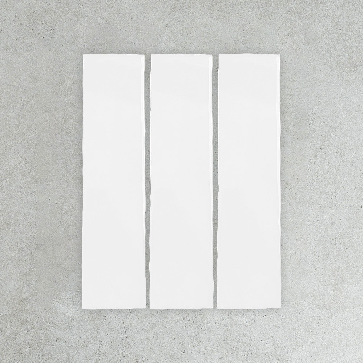 Rustic White Handmade Subway Tile – Gloss finish