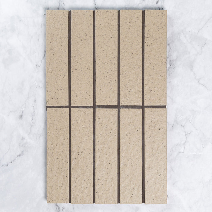 Kazoku Sabi Matt Glazed Japanese Mosaic Tille in Brown