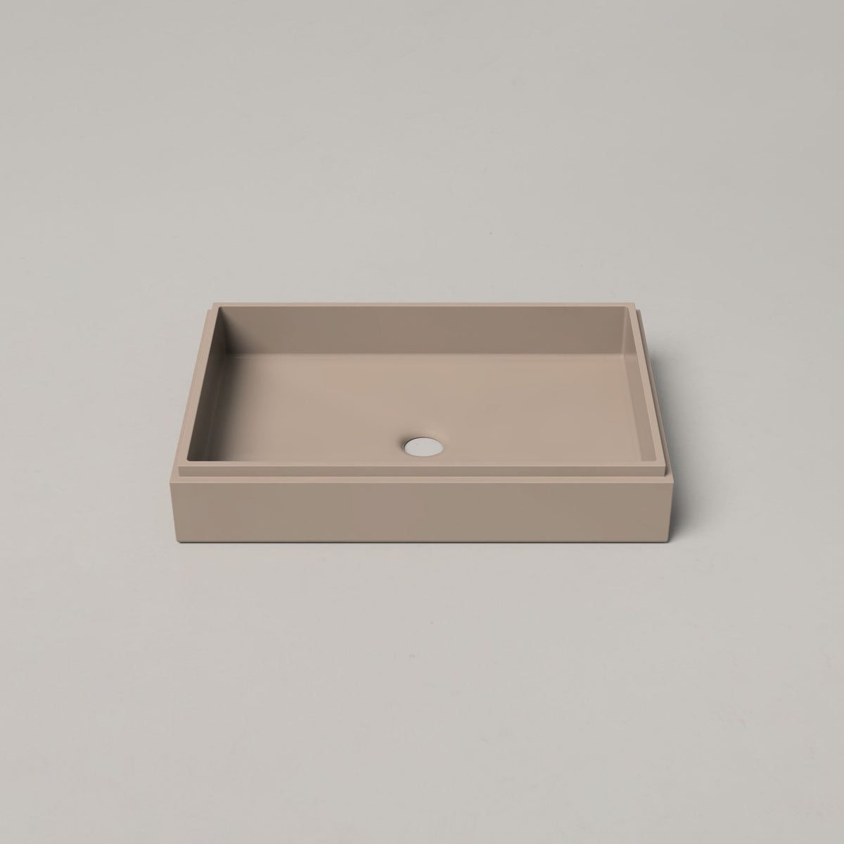 Nood Co Stepp Rectangle Concrete Basin in Karri | Nood Co