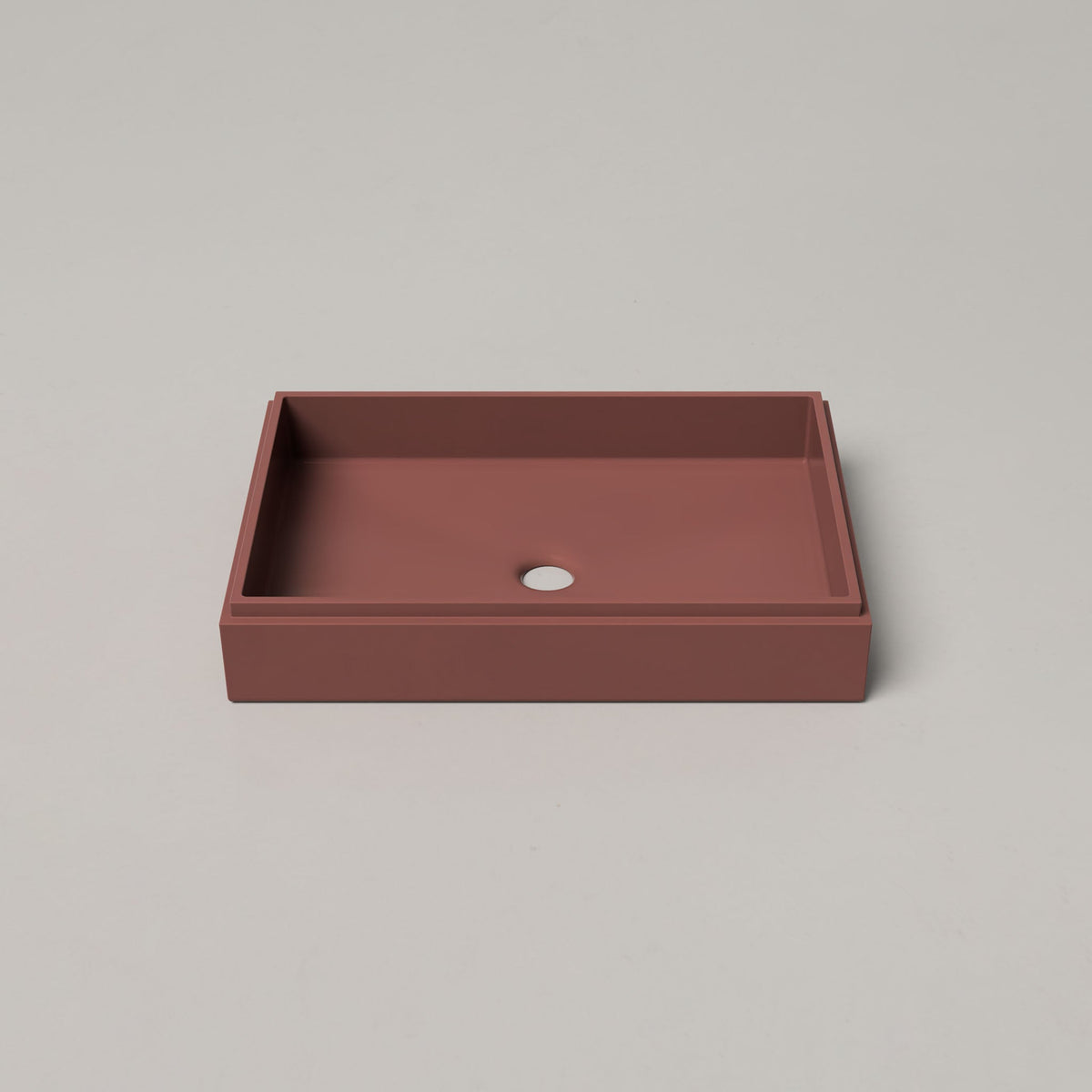 Nood Co Stepp Rectangle Concrete Basin in Musk | Nood Co
