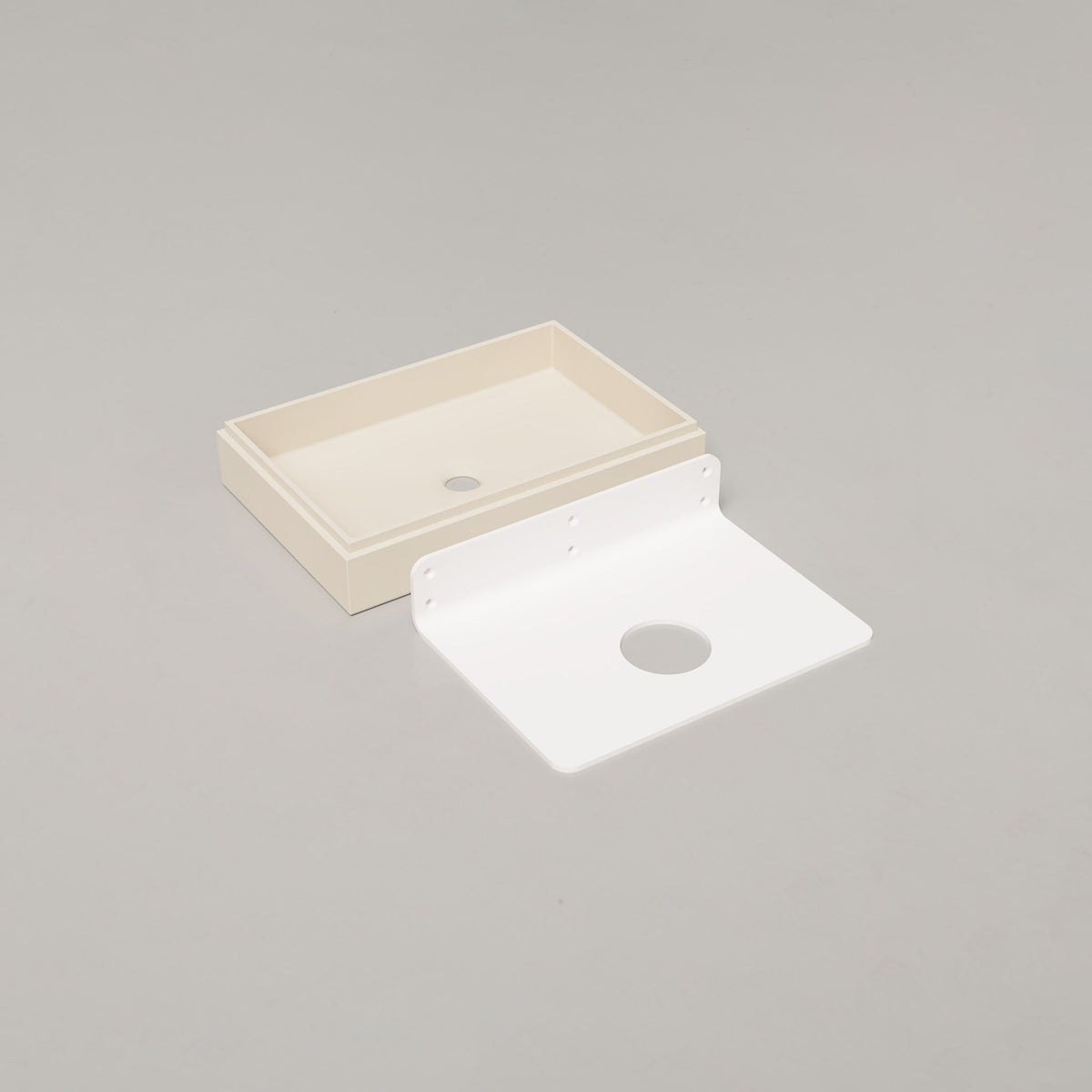 Nood Co Stepp Rectangle Concrete Basin in Wheat | Nood Co