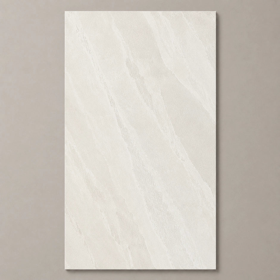 Saint Macoux Stone Look Porcelain Tile | Made in Italy in White, Natural finish