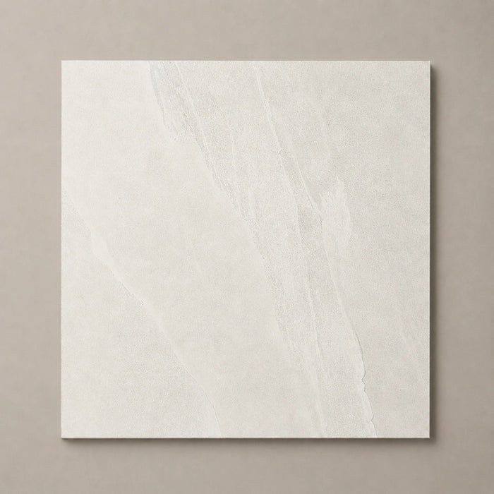 Saint Macoux Stone Look Porcelain Tile | Made in Italy in White, Natural finish