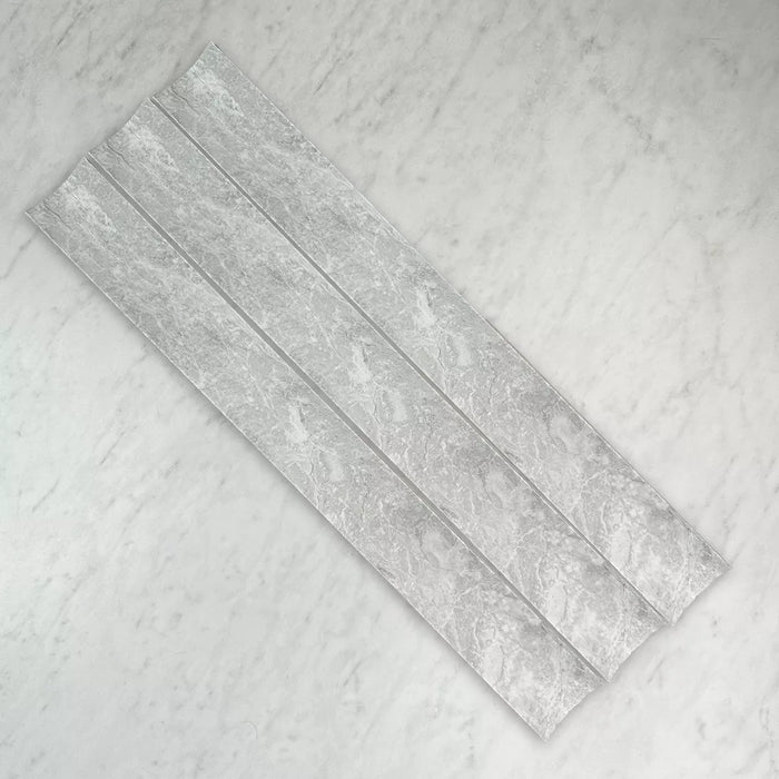 Concave Natural Stone Flute in Sparta, Honed finish
