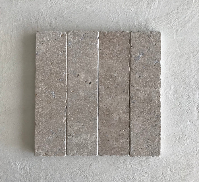 Stone Fingers Tumbled Subway Tile 50x200mm in Sirocco