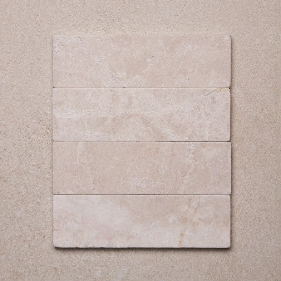 Botticino Subway Marble Tile | Tumbled Natural Stone