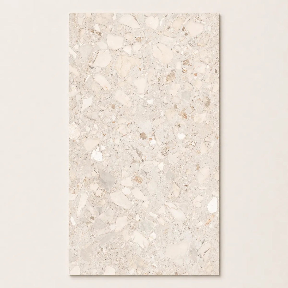 The Rocks Terrazzo Look Porcelain Tile | Made in Italy in White, Natural finish