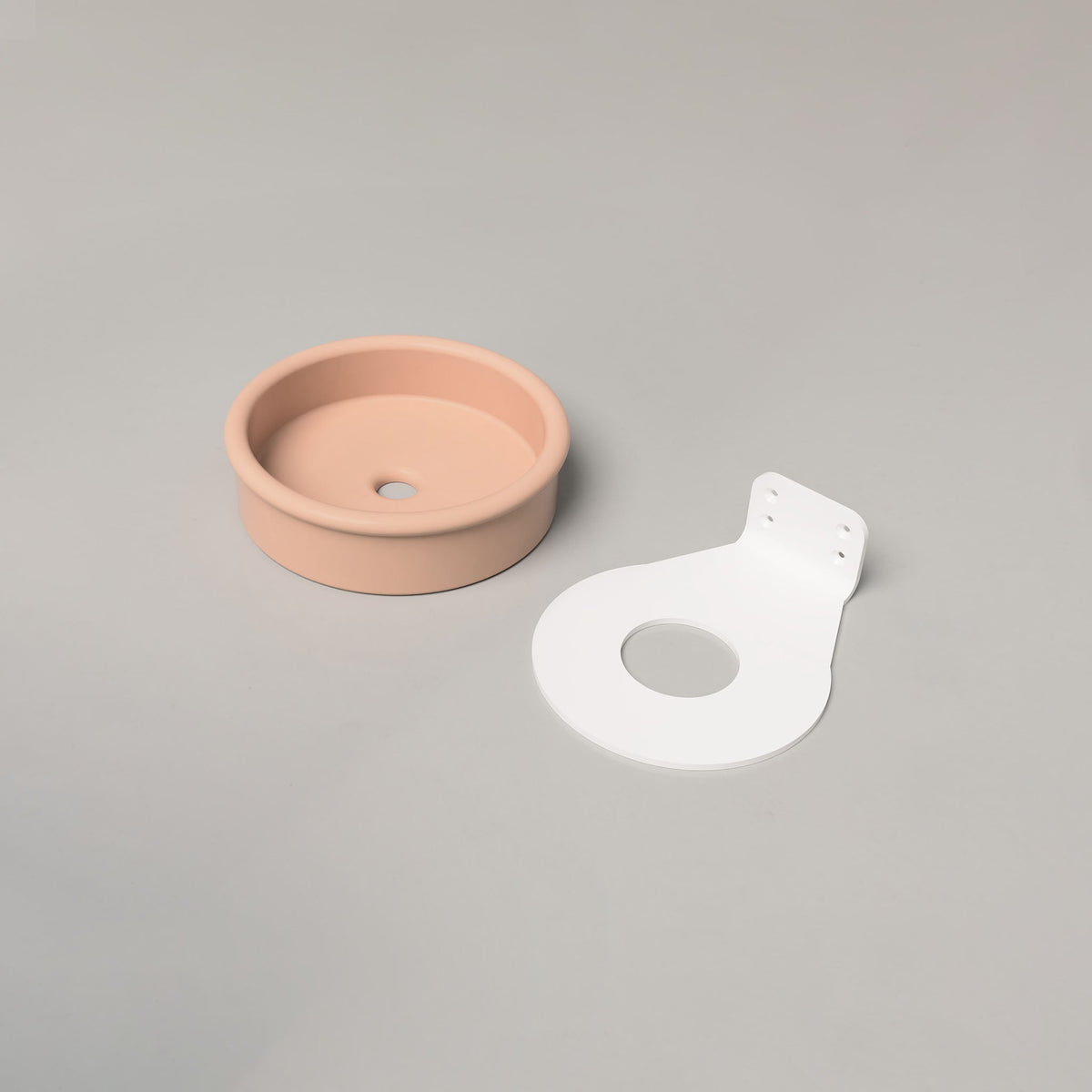 Nood Co Tubb Concrete Basin in Pastel Peach | Nood Co