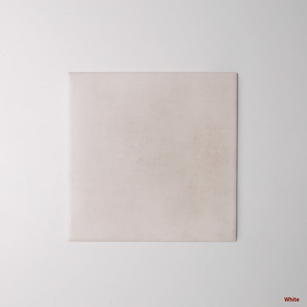 Tiffany Series Porcelain Floor and Wall Tile in White, Matt finish