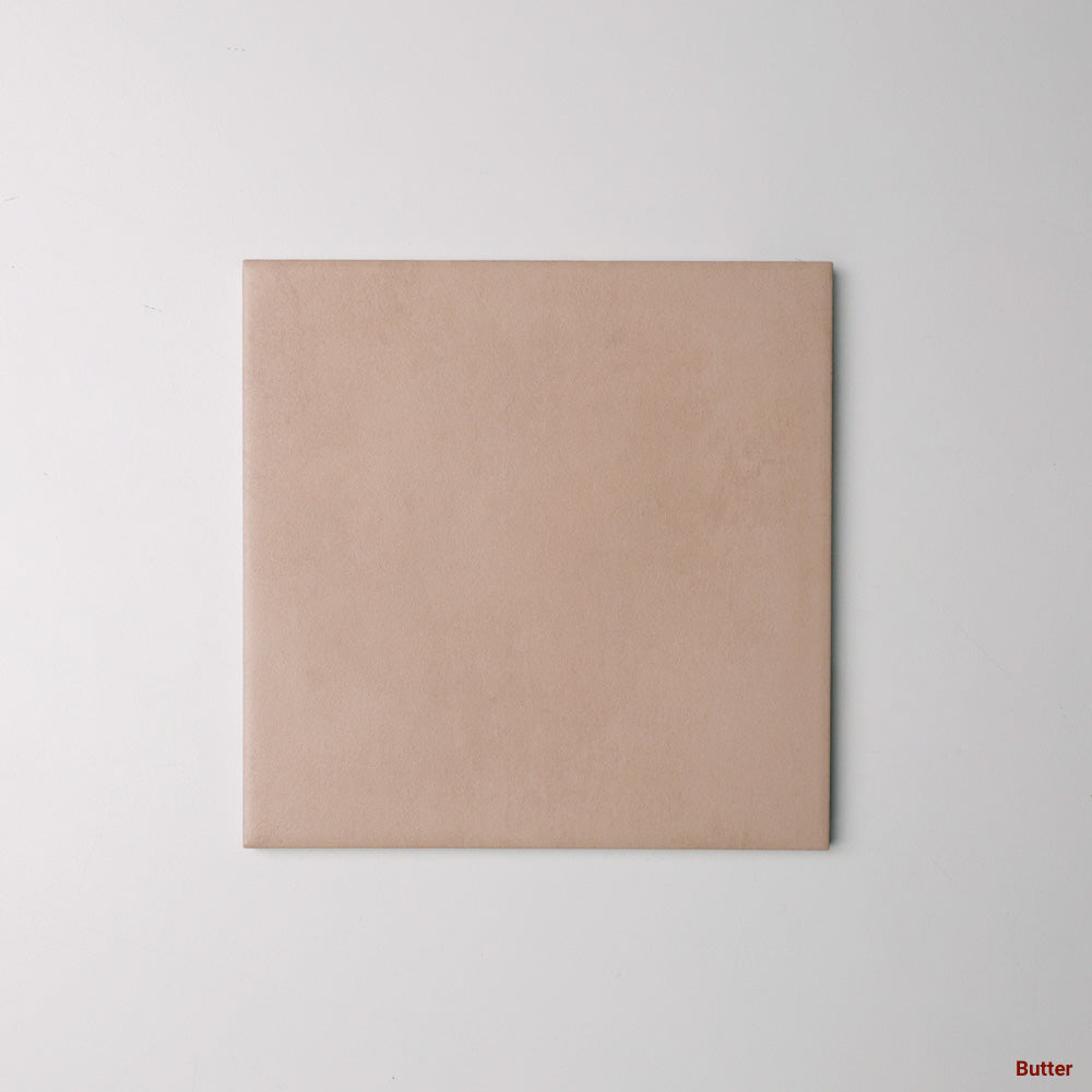 Tiffany Series Porcelain Floor and Wall Tile in Butter, Matt finish