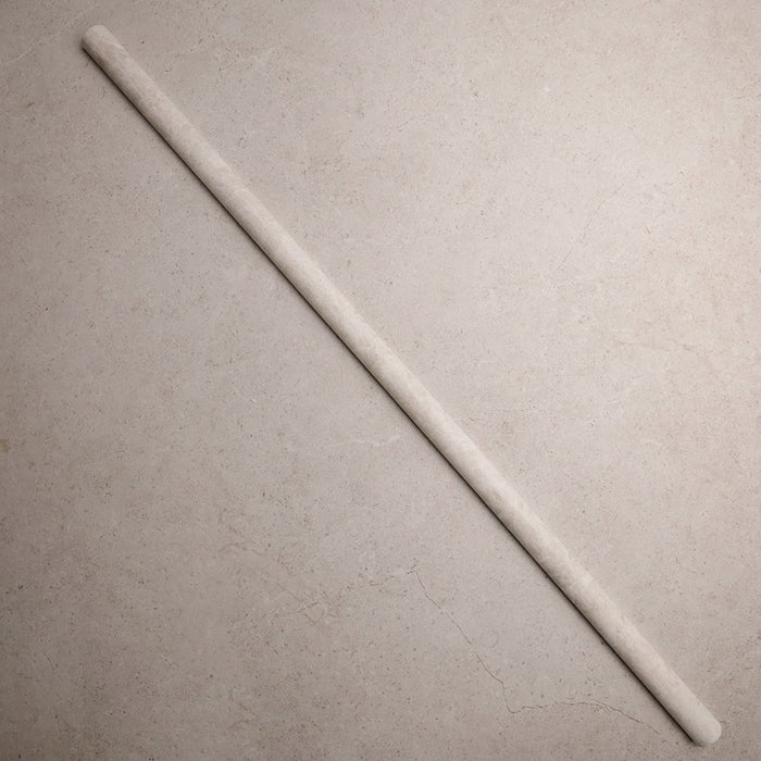 Taj Mahal Bamboo Natural Stone Flute in Cream, Honed finish