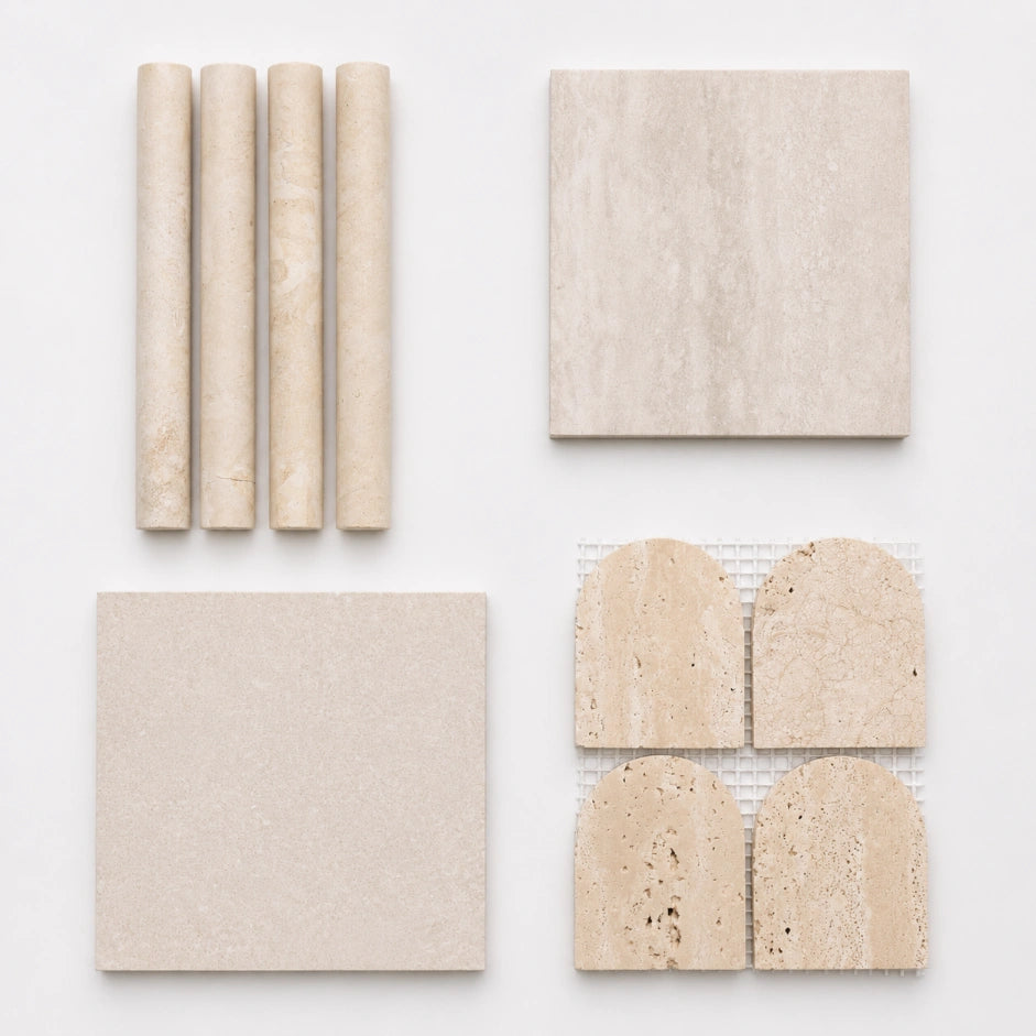 Tevel Travertine Tile Sample Box | Serano Surfaces