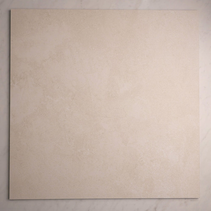 Travertine Soft Stone Porcelain Floor and Wall Tile in Beige, Matt finish