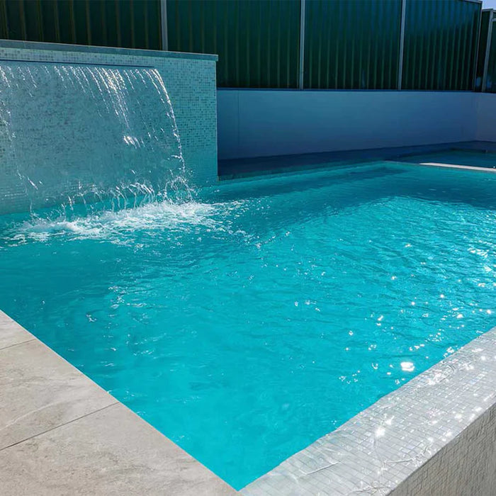Ezarri Aus White Russian Pool Tile – Gloss finish