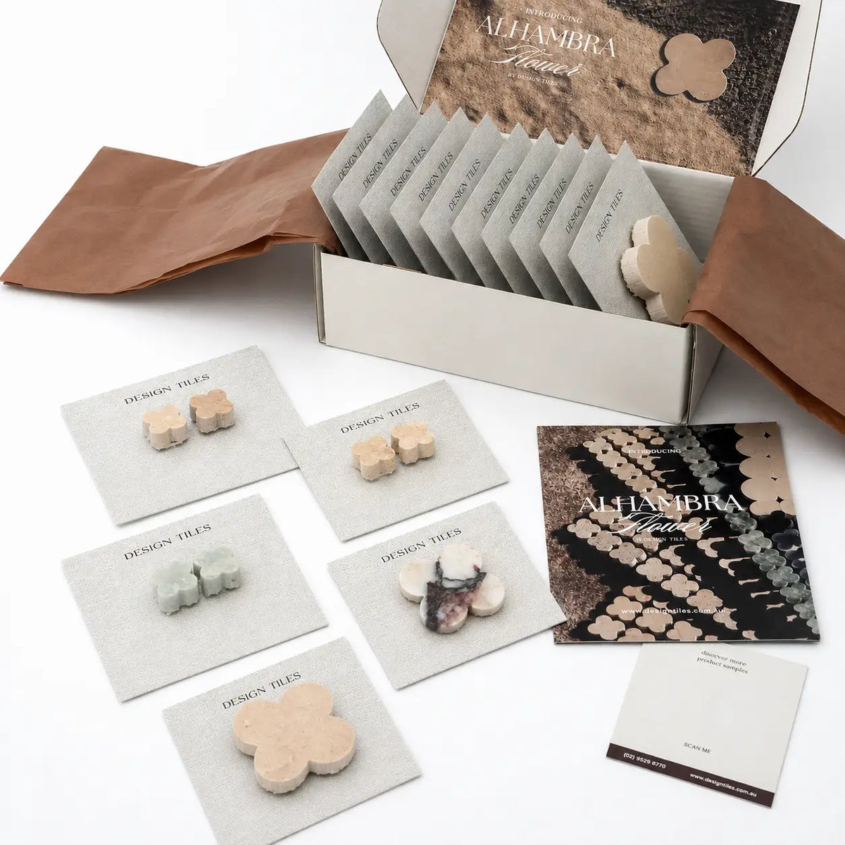 Alhambra Flower Mosaic Sample Pack | Serano Surfaces