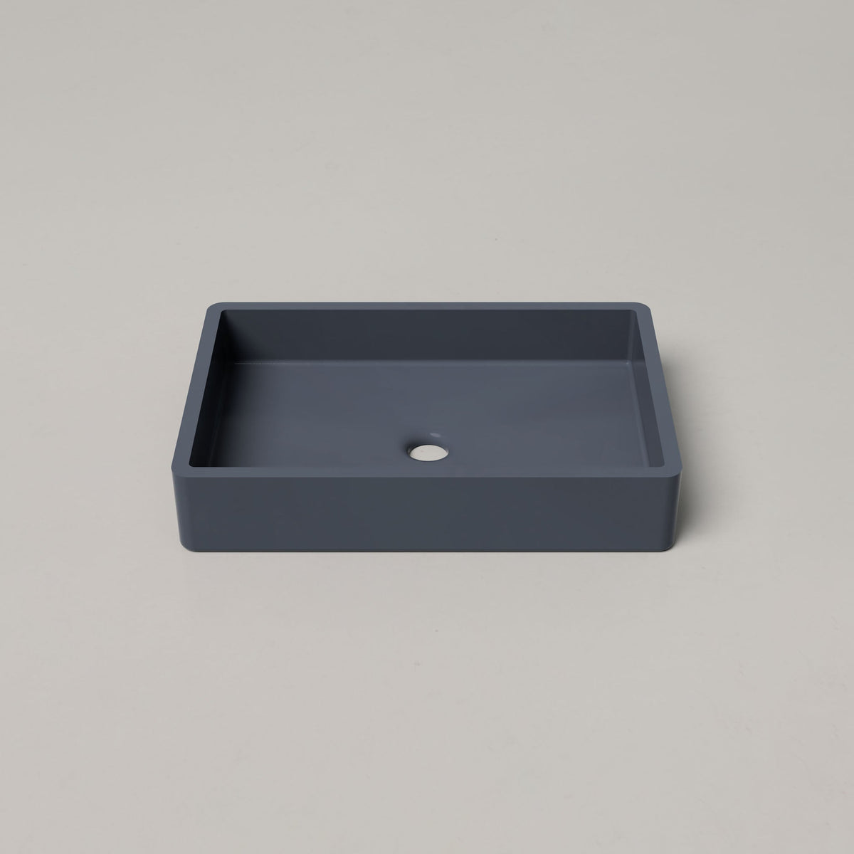 Nood Co Vesl Rectangle Concrete Basin in Copan Blue | Nood Co
