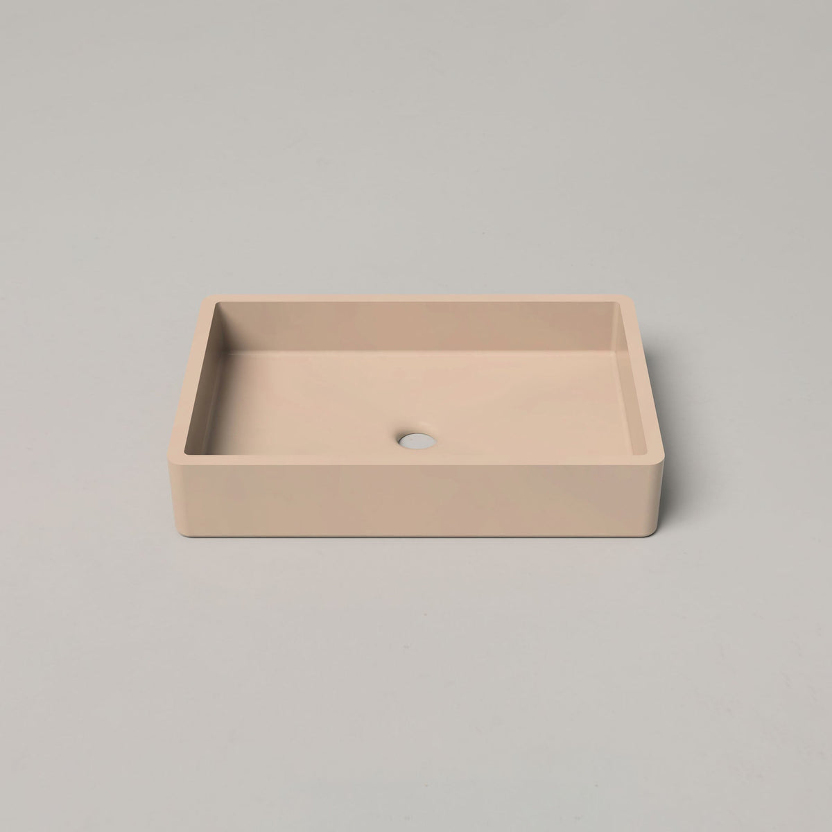 Nood Co Vesl Rectangle Concrete Basin in Mushroom | Nood Co