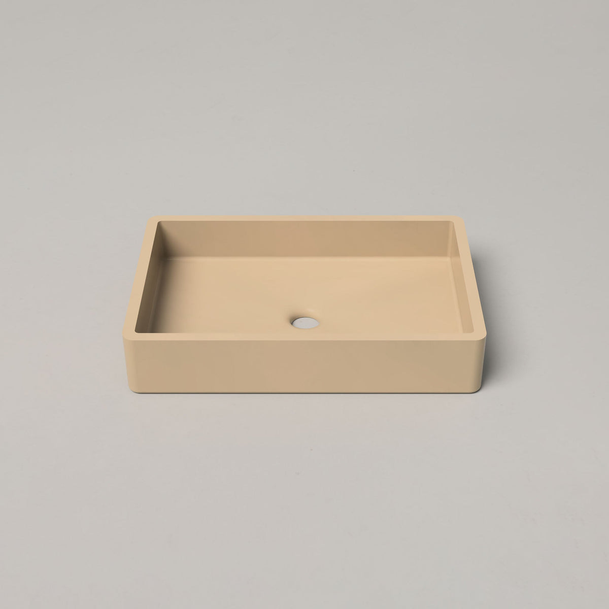 Nood Co Vesl Rectangle Concrete Basin in Sand | Nood Co