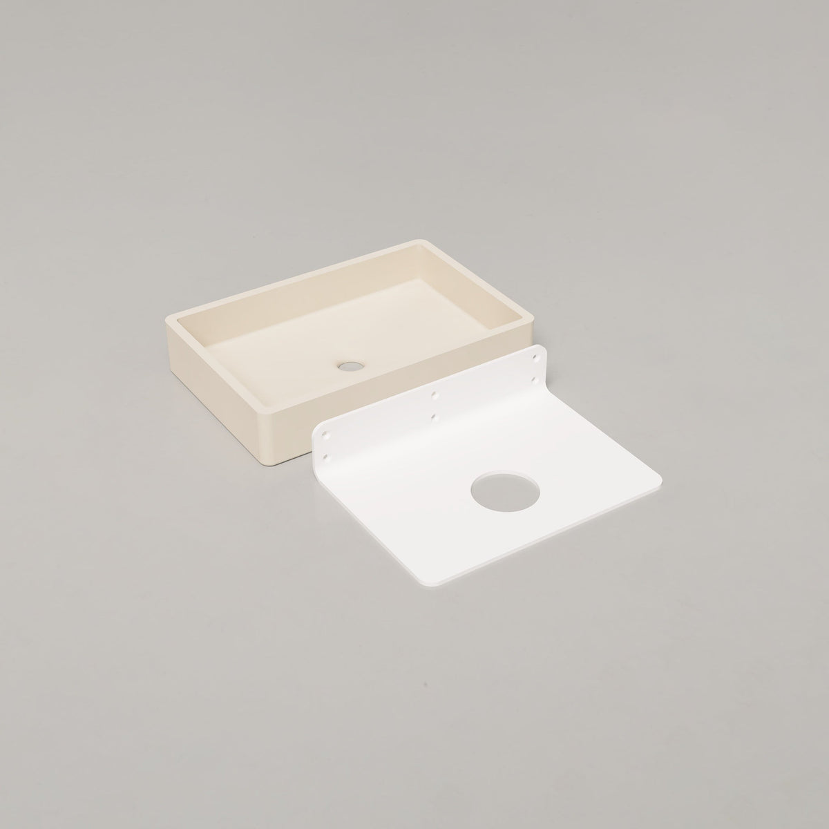 Nood Co Vesl Rectangle Concrete Basin in Wheat | Nood Co