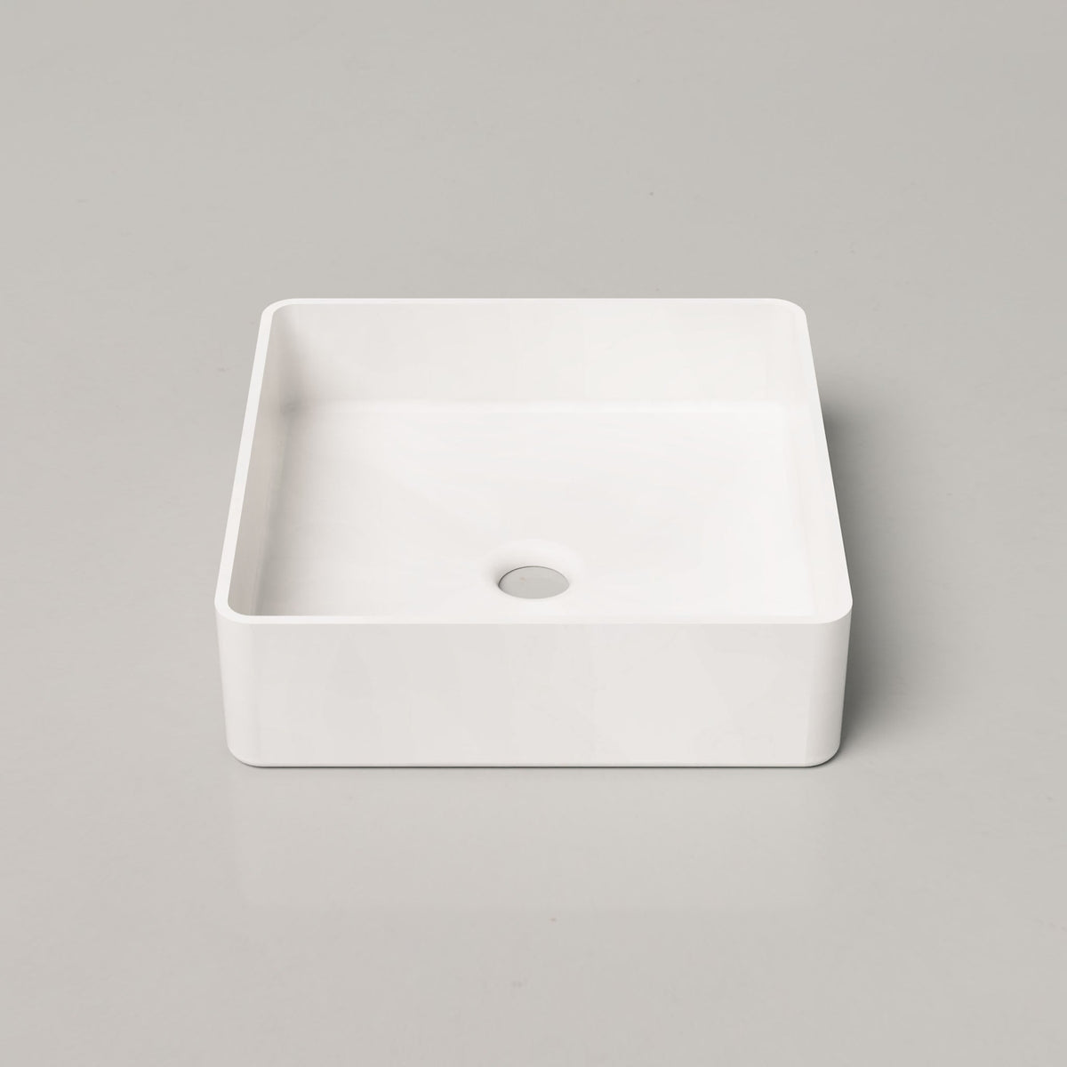Nood Co Vesl Square Concrete Basin in Ivory | Nood Co