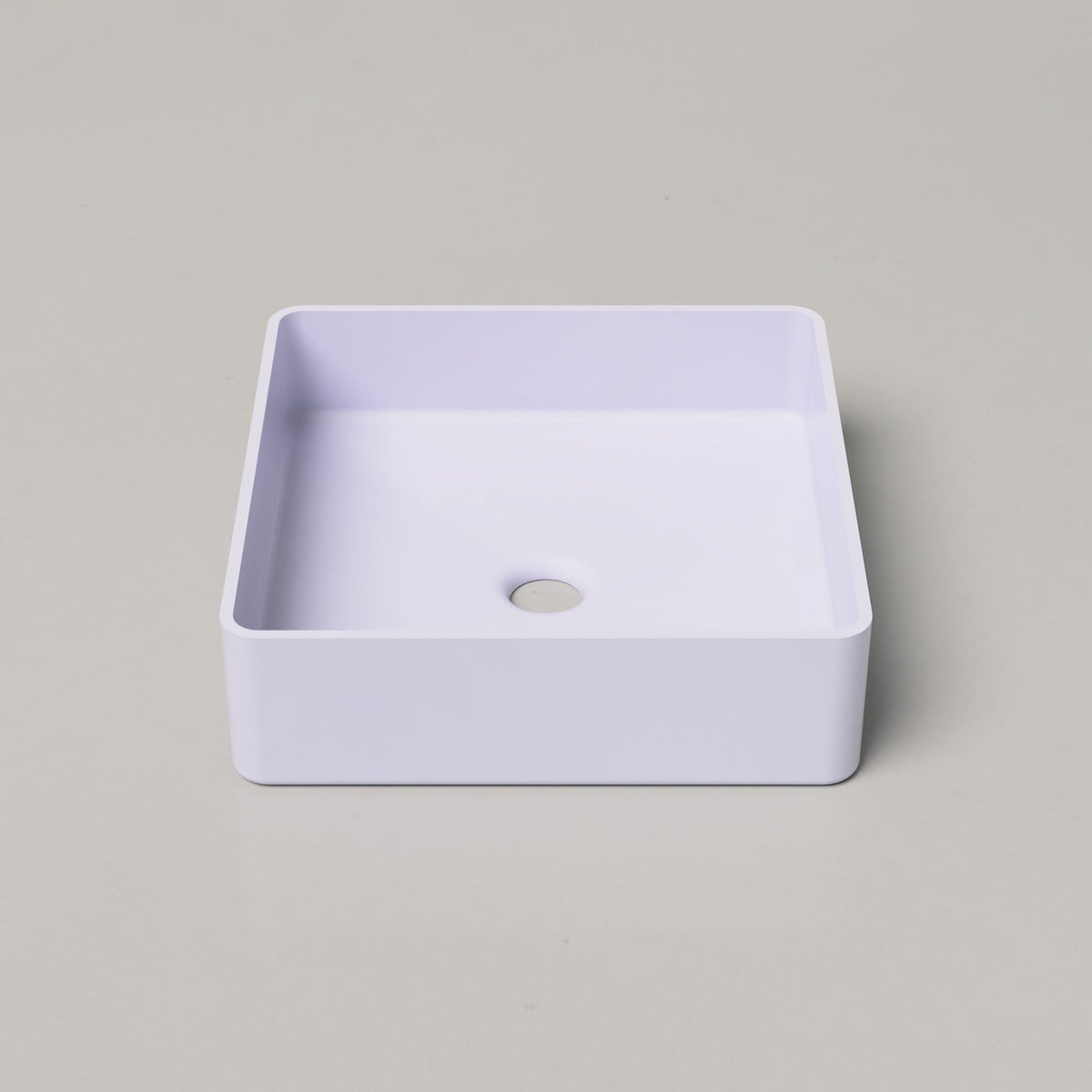 Nood Co Vesl Square Concrete Basin in Lilac | Nood Co