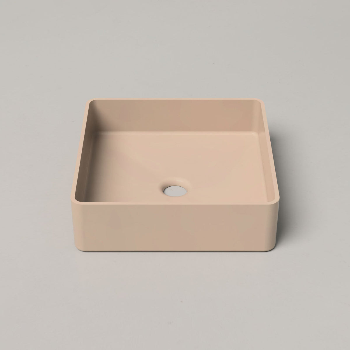 Nood Co Vesl Square Concrete Basin in Mushroom | Nood Co