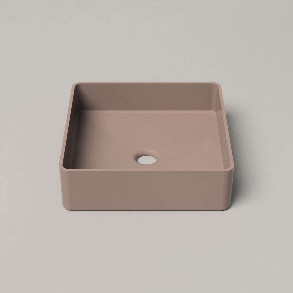 Nood Co Vesl Square Concrete Basin in Paperbark | Nood Co